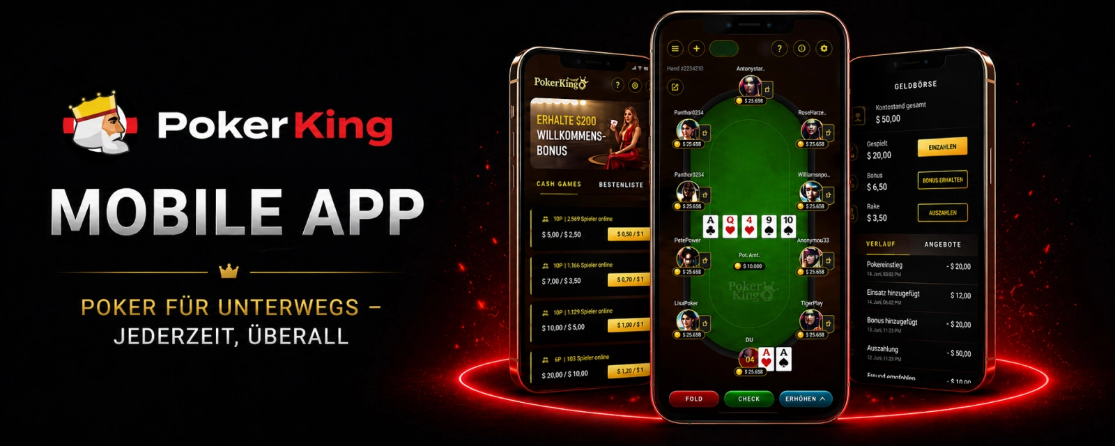 PokerKing Mobile App