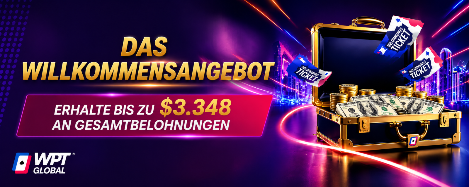 WPT Global Willkommensbonus