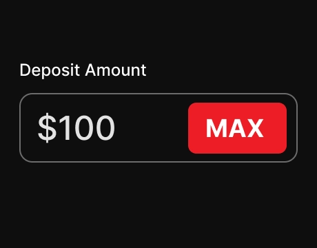 PokerKing deposit amount entry screen