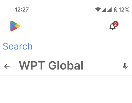 WPT Global app search page