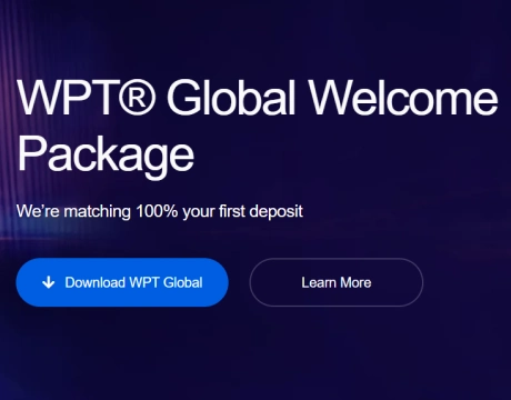 WPT Global poker client download page screenshot