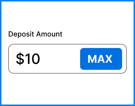 Deposit Amount Field