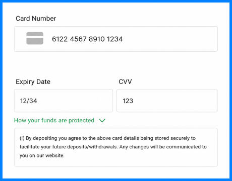 Payment Details Form