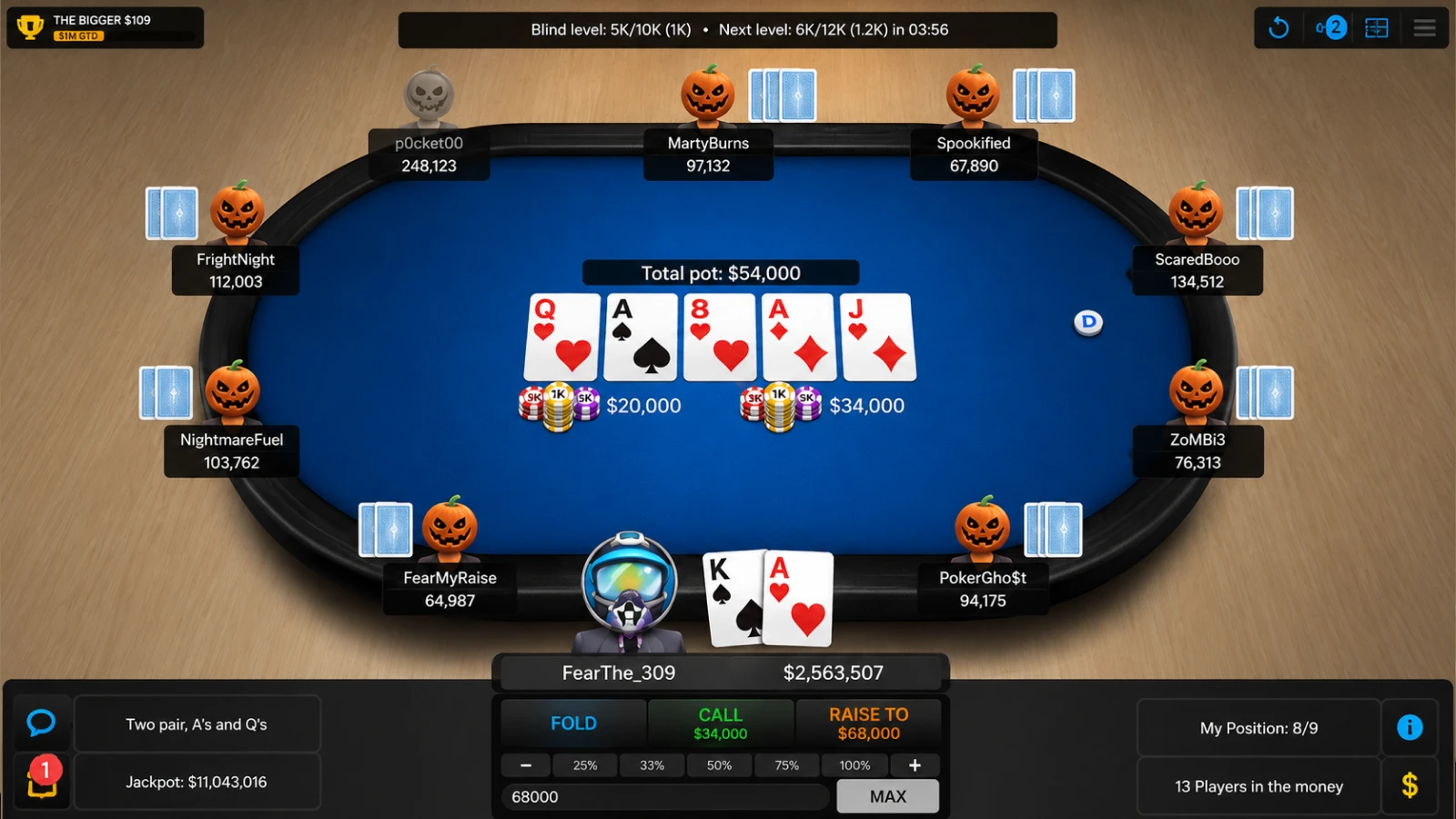 888poker Pokertisch