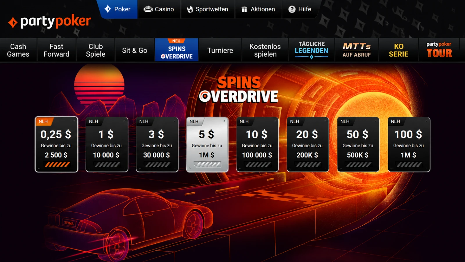 partypoker Lobby