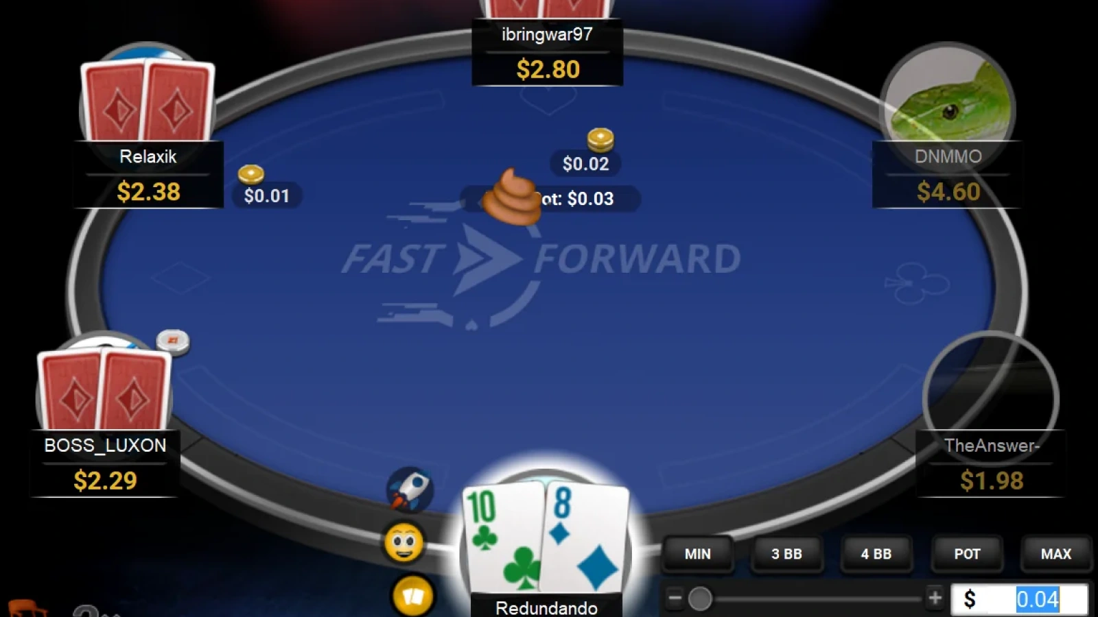 partypoker Pokertisch