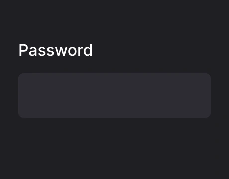 Password Setup