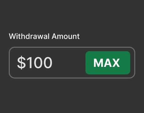 Withdrawal Amount Field