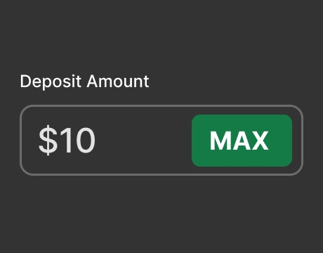 Deposit Amount Field