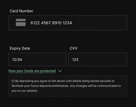 Card Details Form