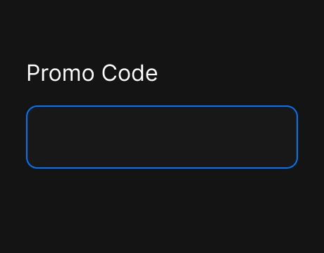 Promo Code Field