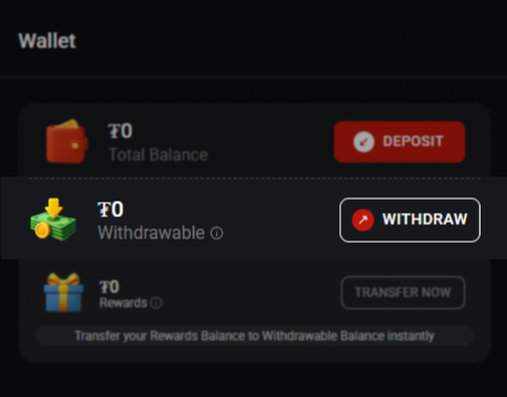 CoinPoker cashier withdrawal section screenshot
