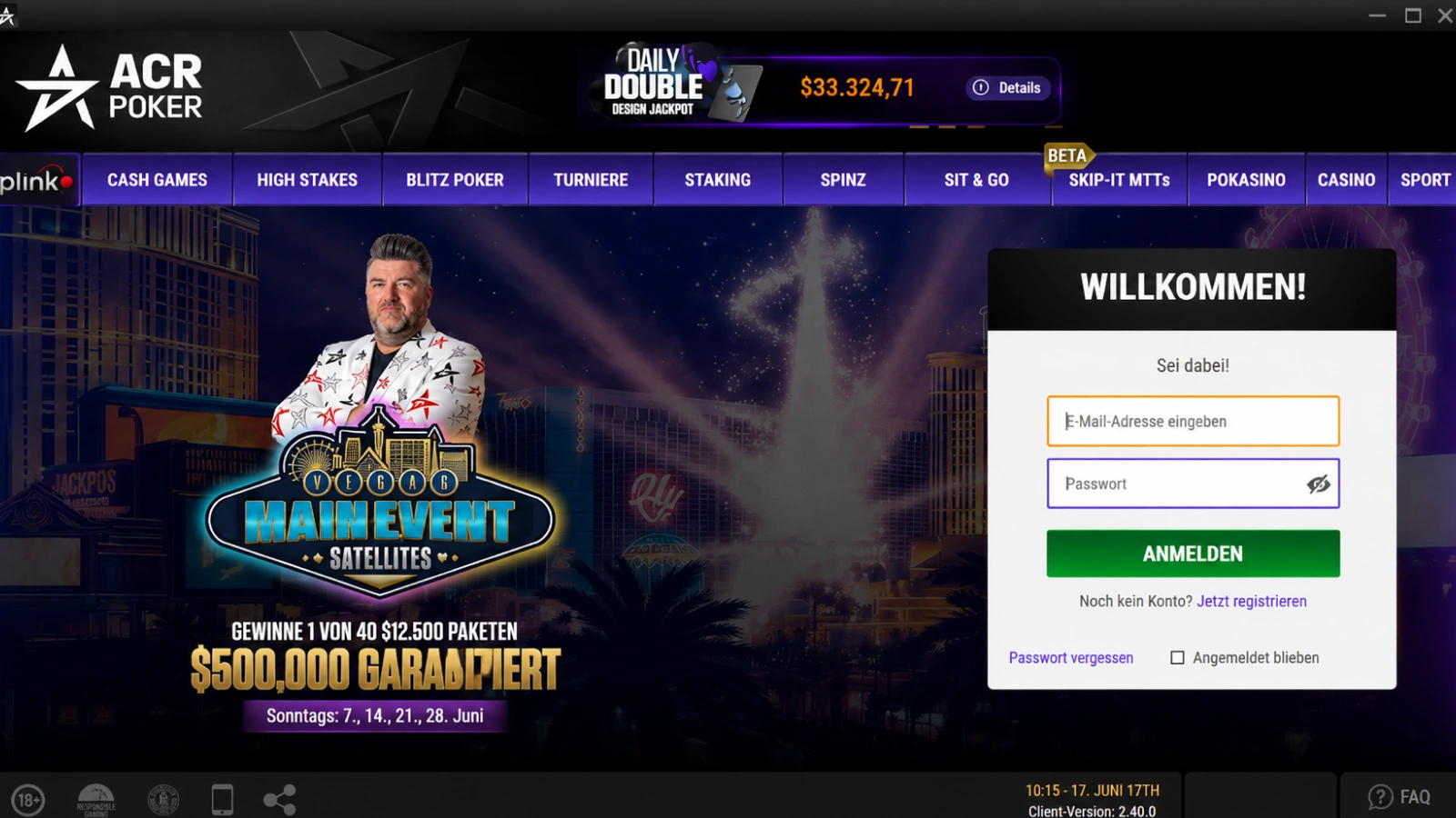 Americas Cardroom Lobby