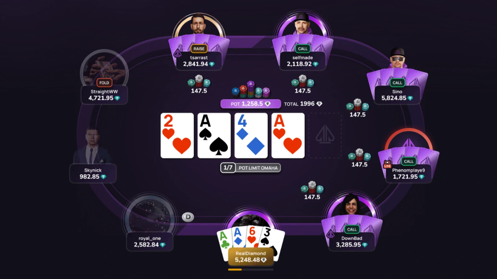Phenom Poker Pokertisch