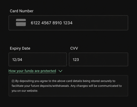 payment details