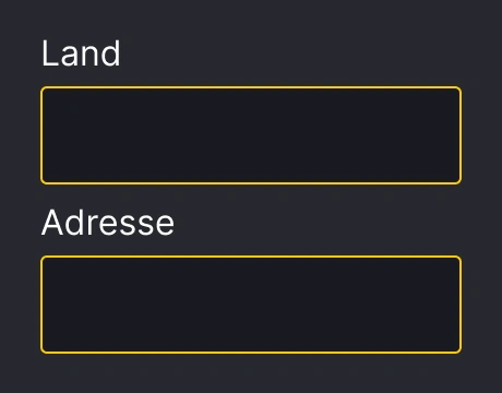 Adresse und Land