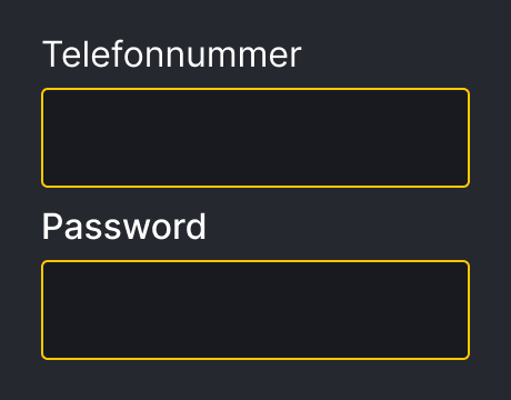 Passwort und telefonnummer