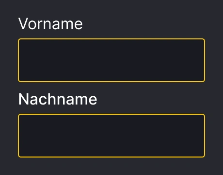 Vor- und Nachnamen ein