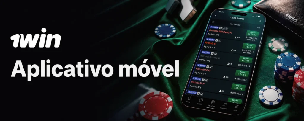 Aplicativo móvel do 1Win Poker