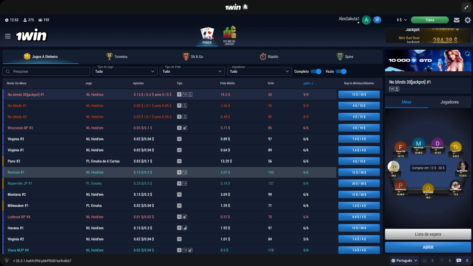 1win poker captura de tela jogos