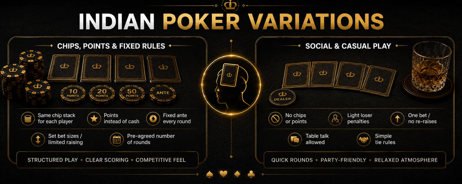 Indian Poker Variations and Their Rules